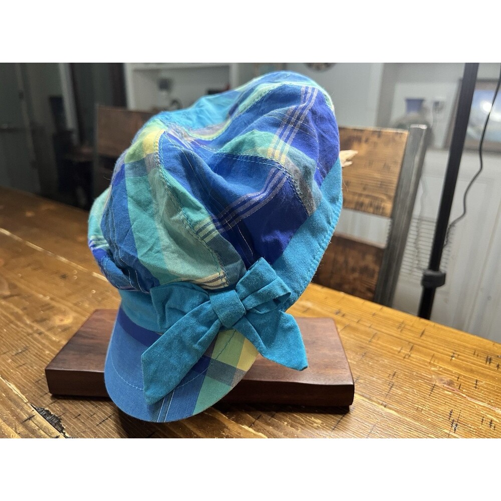 Justice Hat, Teens, Juniors, Plaid, Silver Streaks, One Size